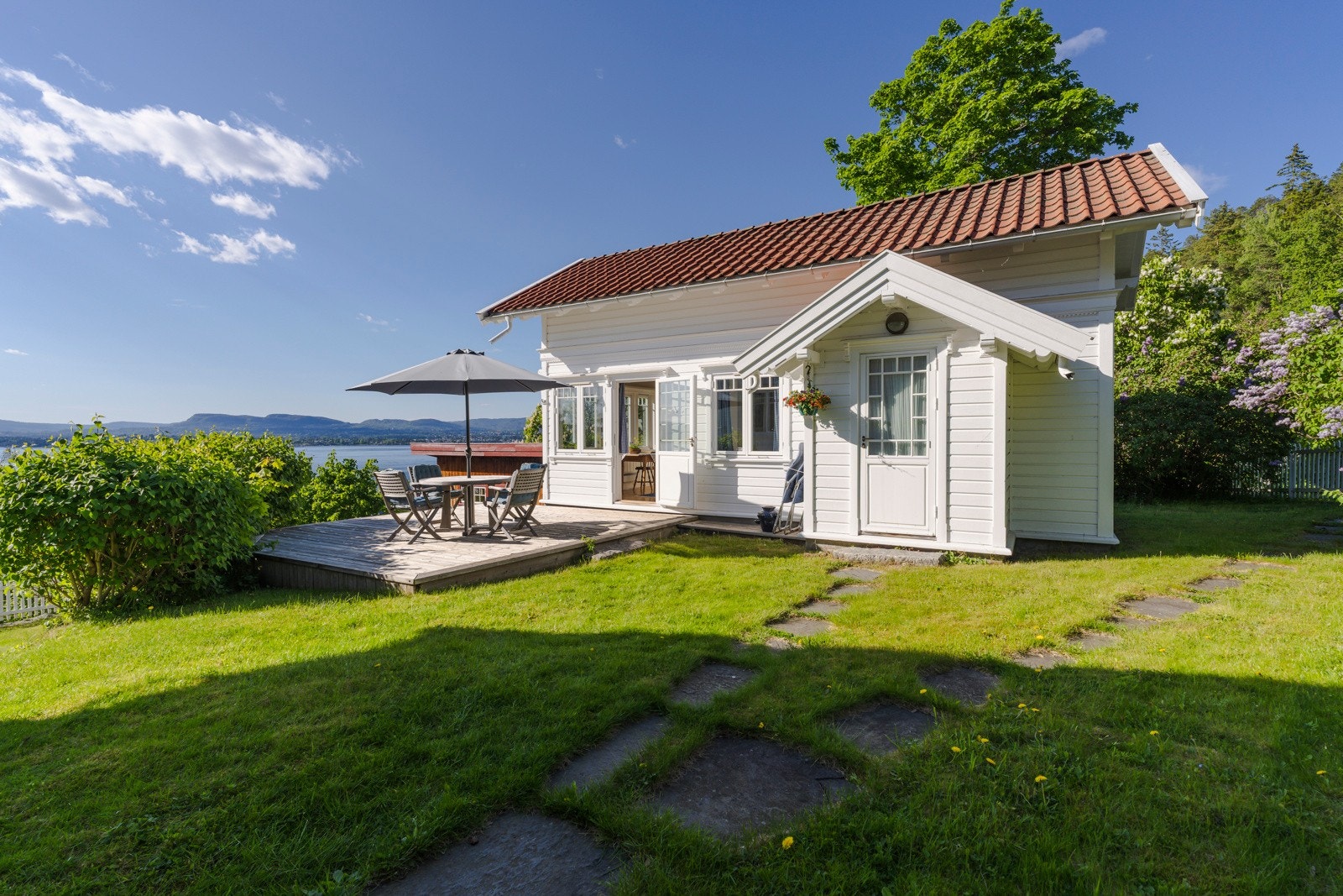 Annekset ble bygget opp som en egen bolig hvor alt er nytt i fra 1998. Galleribilde