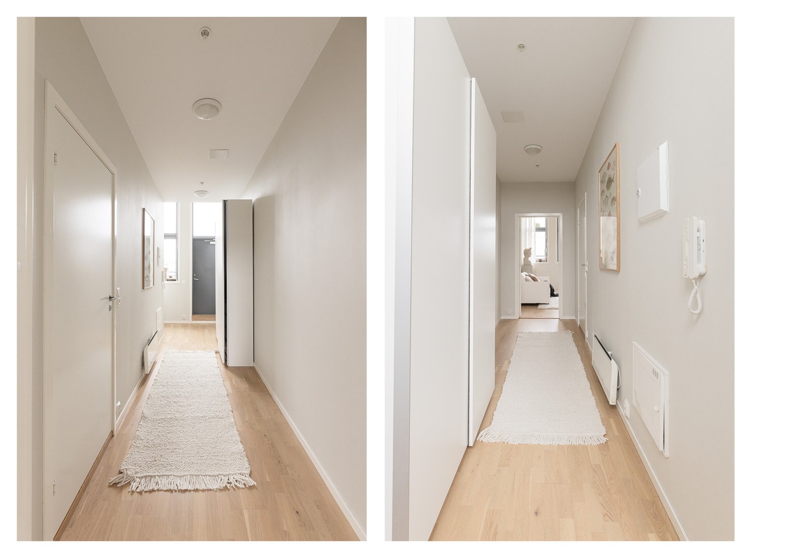 Velkommen inn - her kan du henge fra deg i garderobeskap. Galleribilde