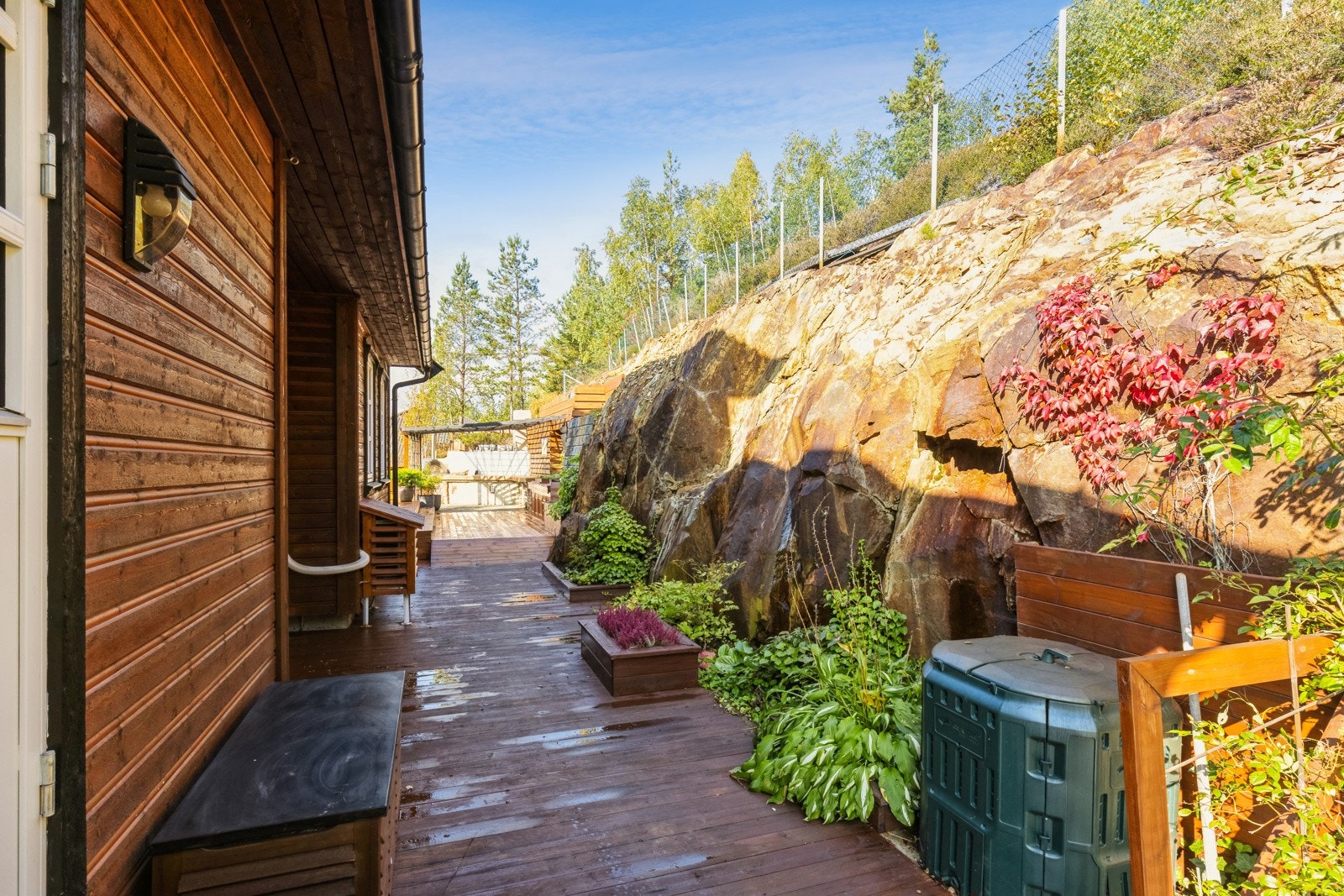 Baksiden hvor du har inngang til vaskerommet. Galleribilde