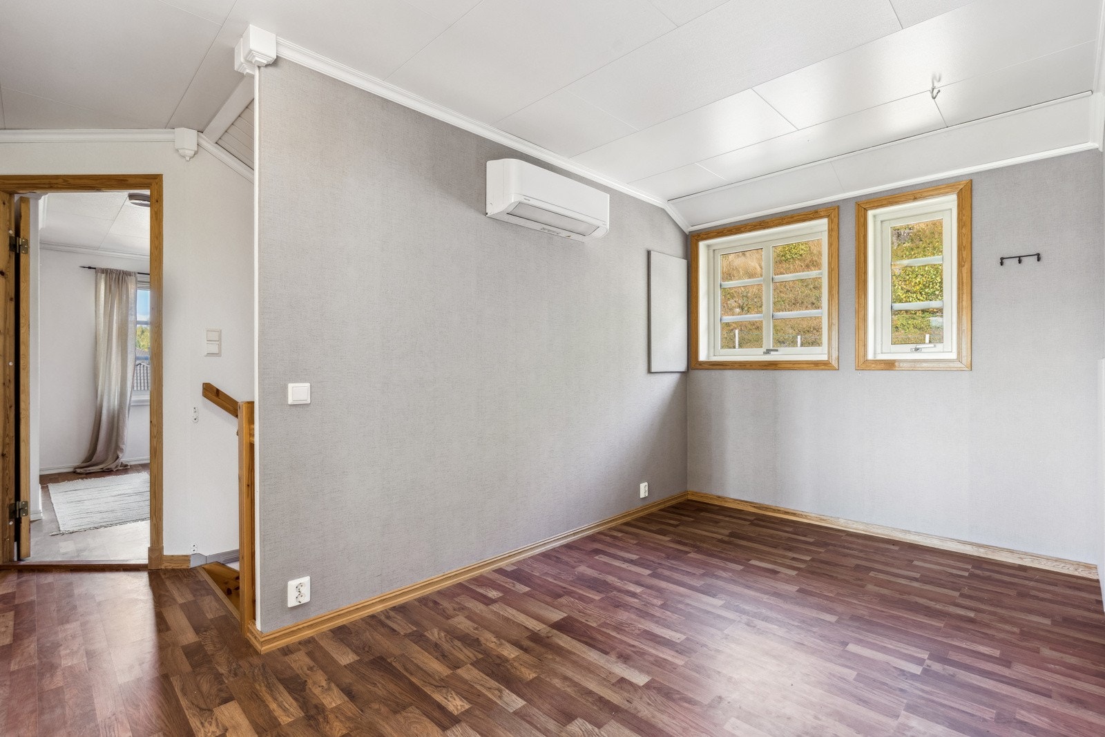 Det er nylig installert varmepumpe i loftetasjen Galleribilde