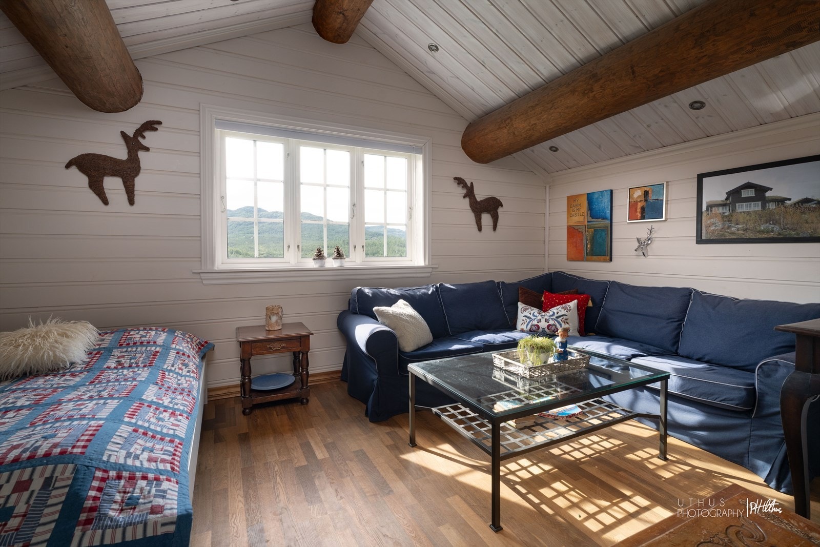 Rommet har plass til sofa og annet møblement Galleribilde