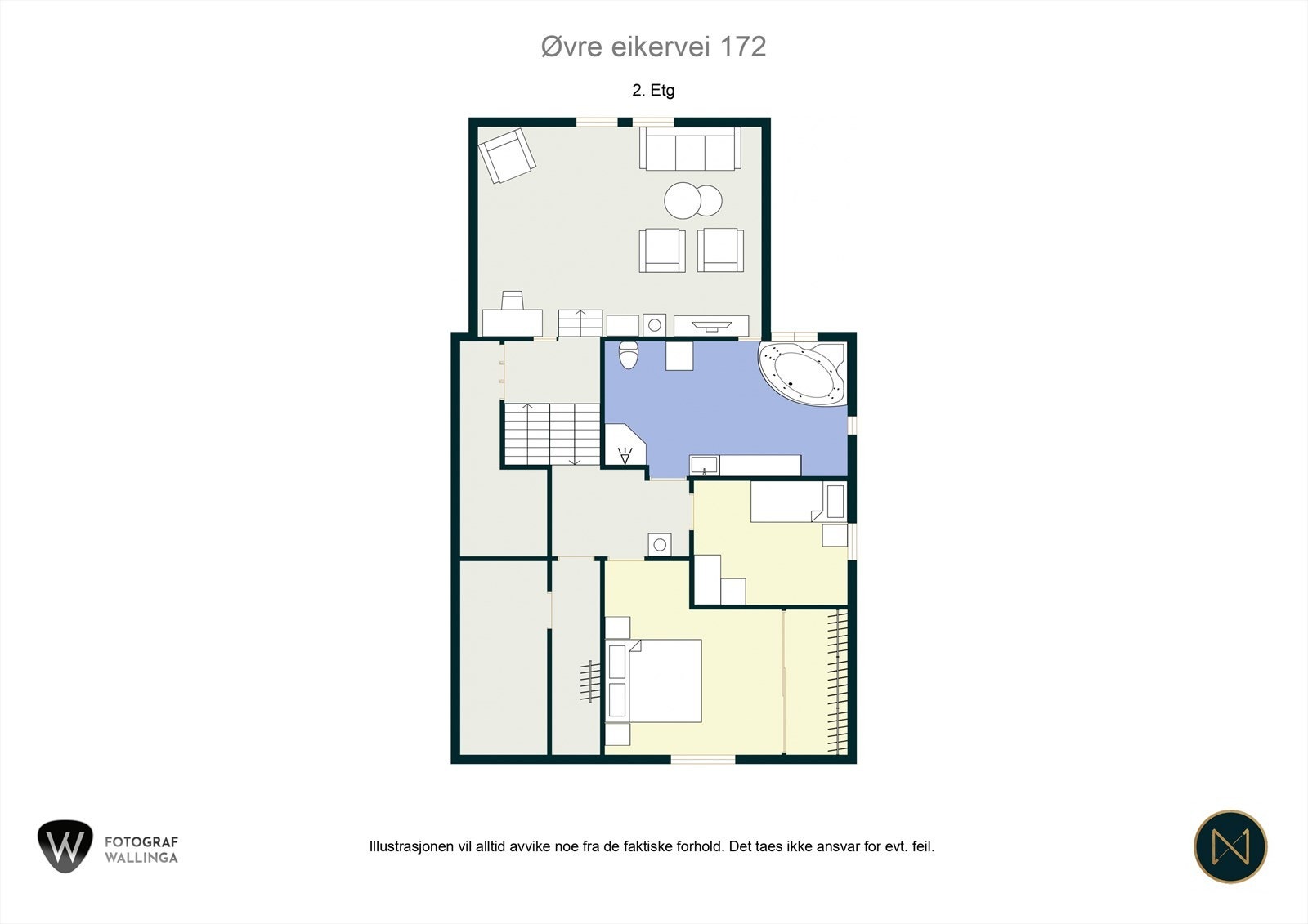 Plantegning 2. etasje Galleribilde