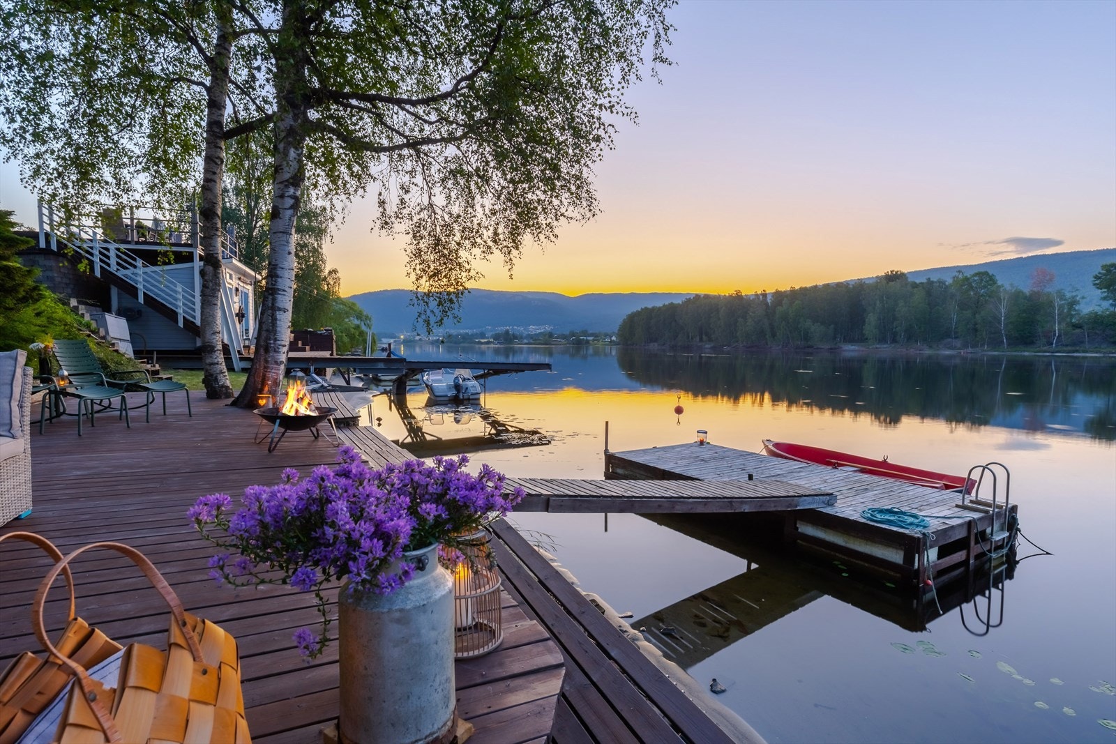 Nydelig kveldsstemning Galleribilde
