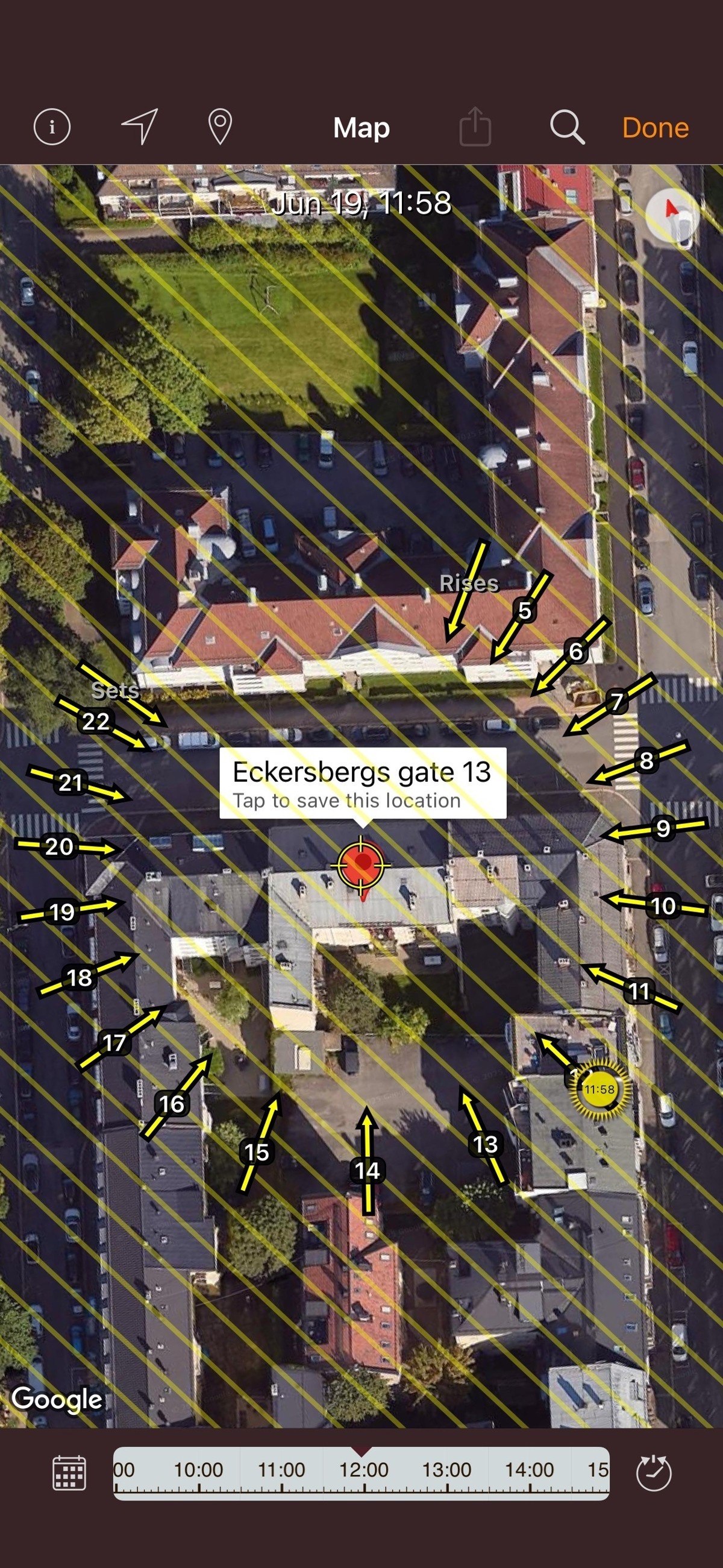 Solkart Eckersbergs gate 13A Galleribilde