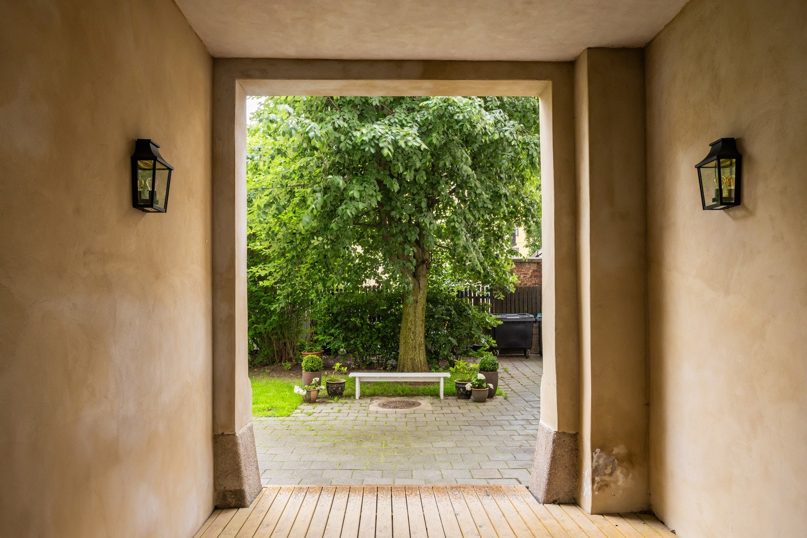 Felles portrom, nylig oppusset fasader Galleribilde