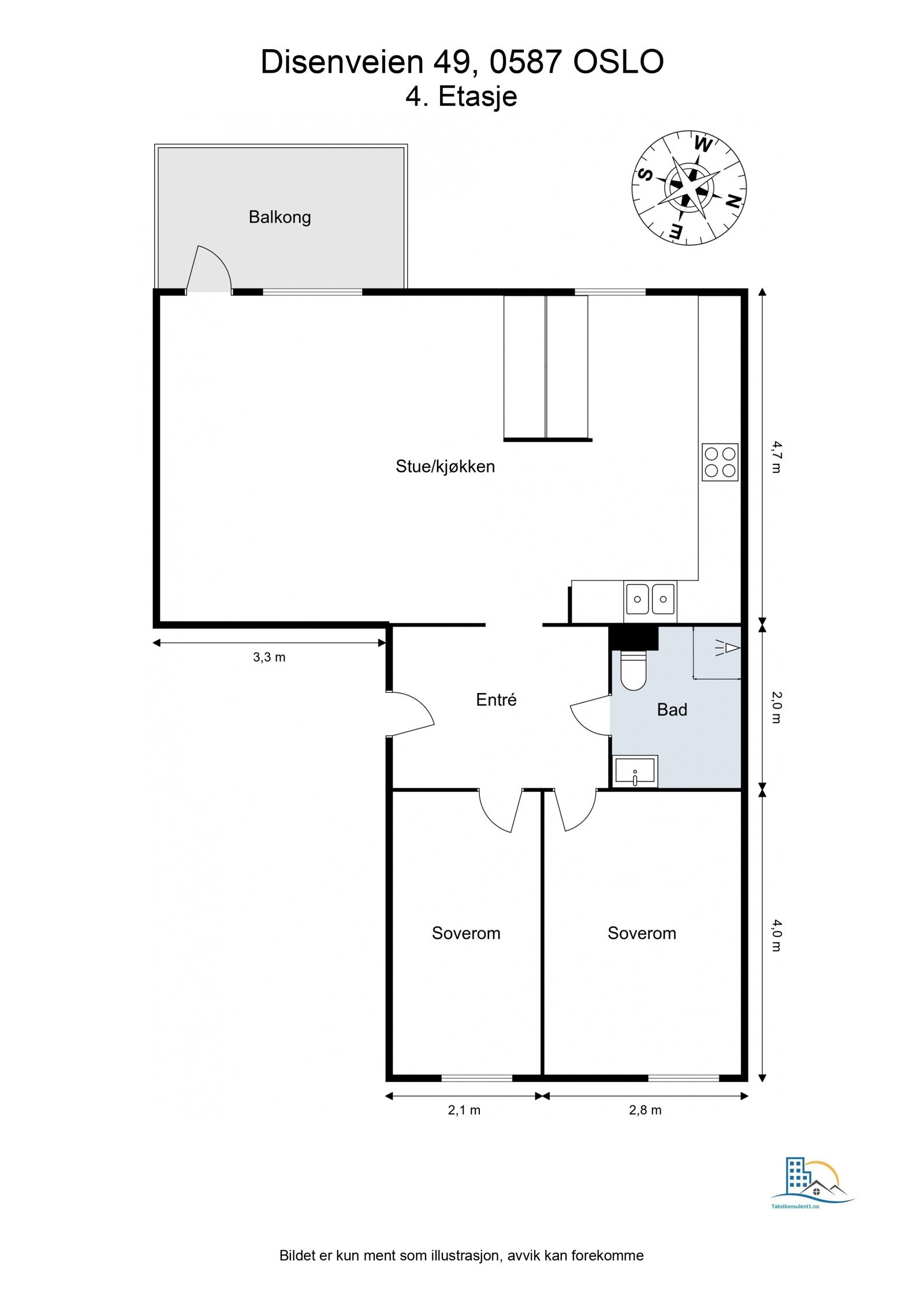 Boligen er gjennomgående og har en god planløsning. Galleribilde