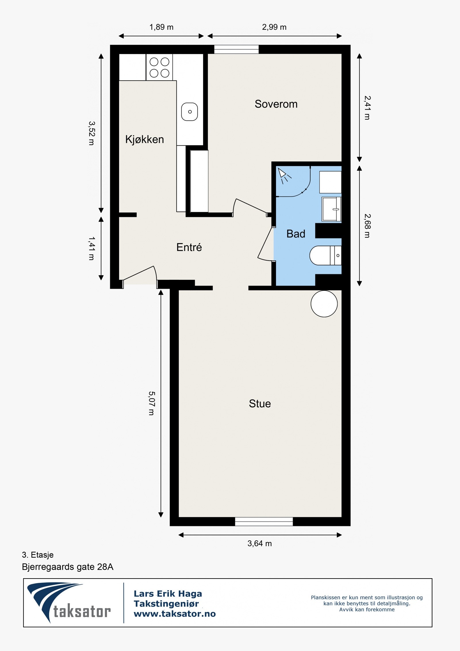 Plantegning - 3. etasje. Galleribilde