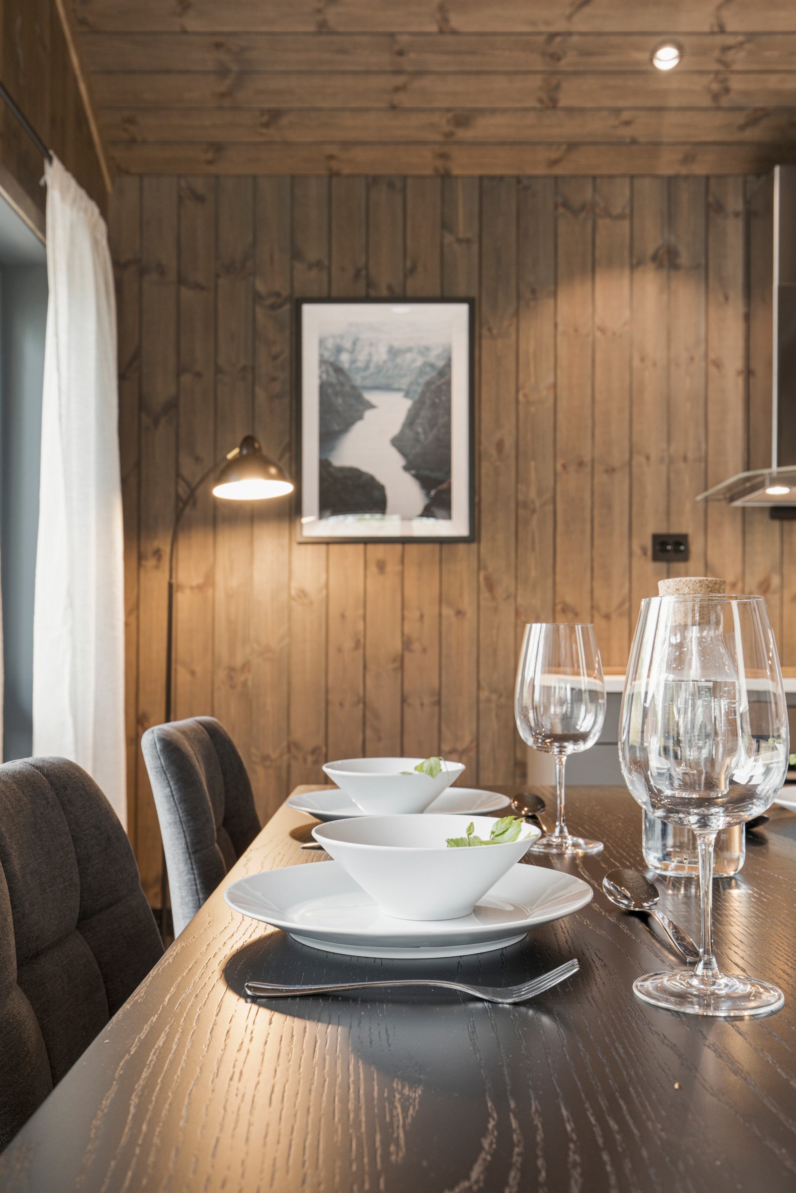 Stemningsbilde
Interiørbildet er fra utstillings hytten som er 100% lik denne hytten Galleribilde