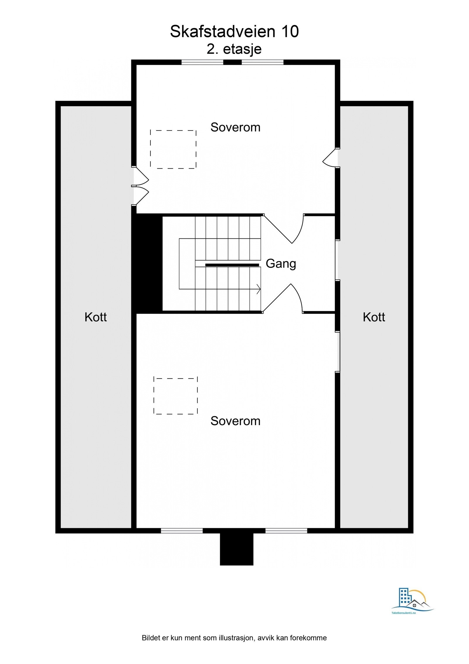 Planskisse annen etasje Galleribilde