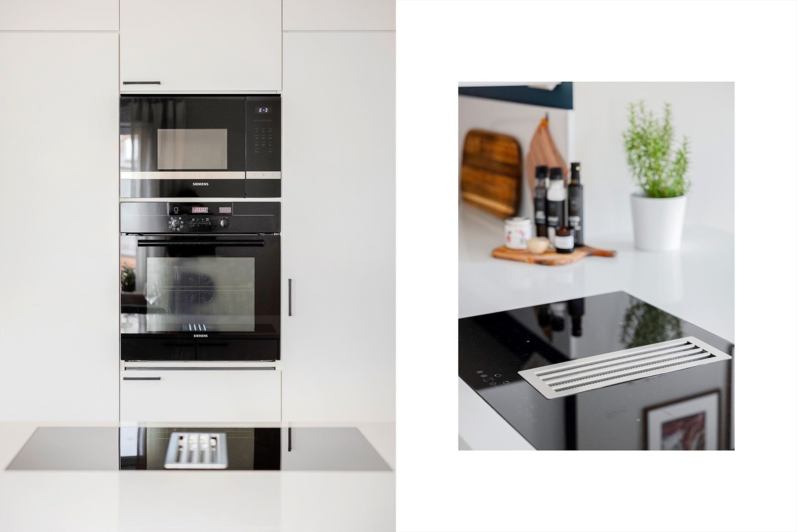 Integrerte hvitevarer fra bla. Siemens og Bosch Galleribilde