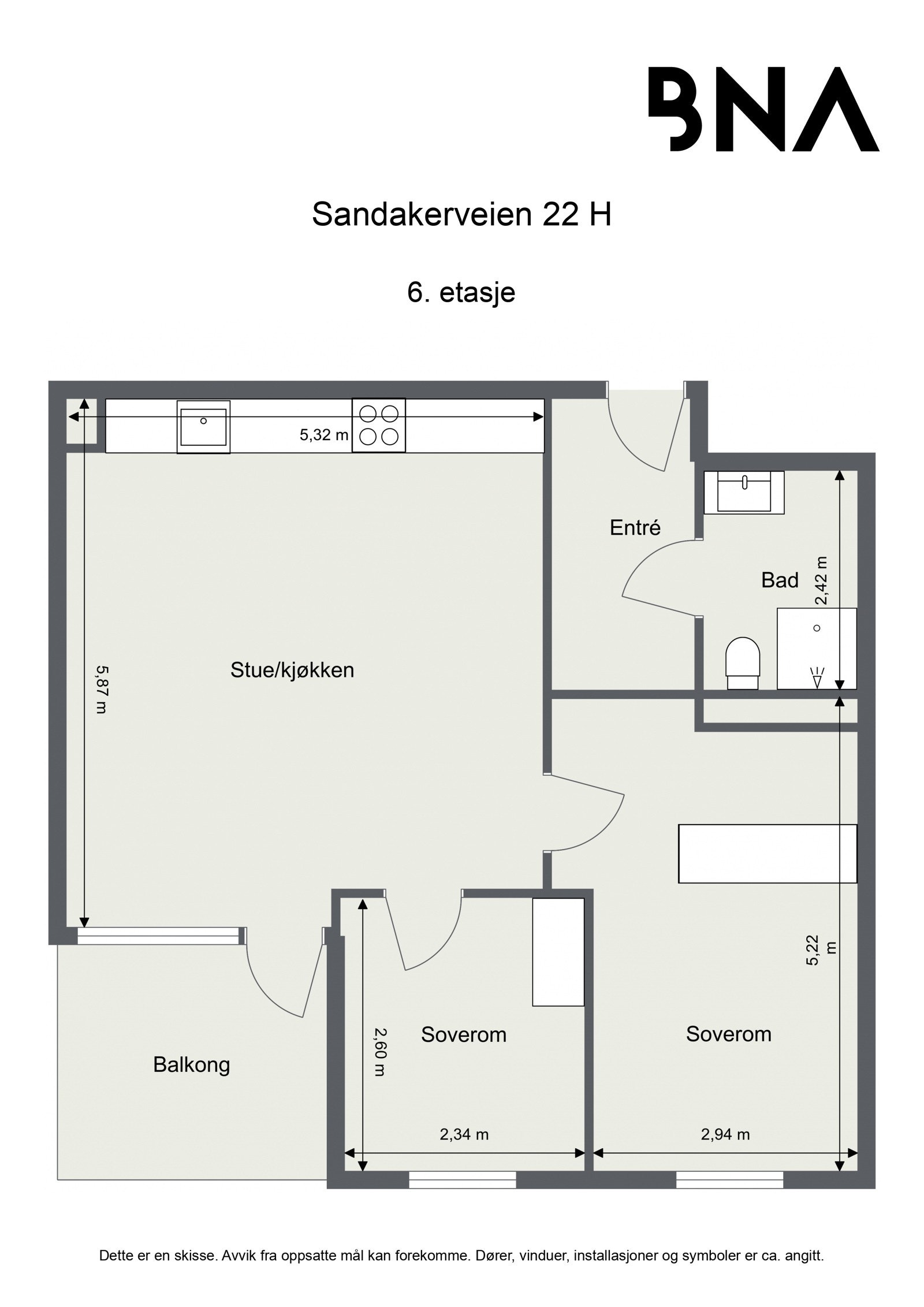 Plantegning Galleribilde