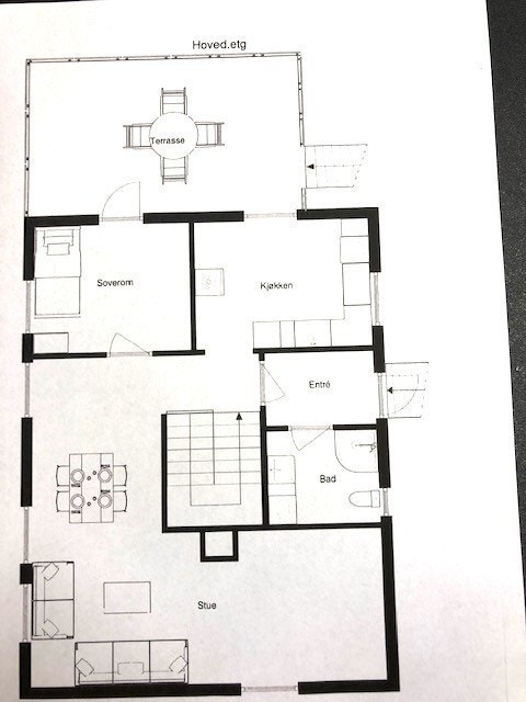 Plantegning 1 etasje. Galleribilde