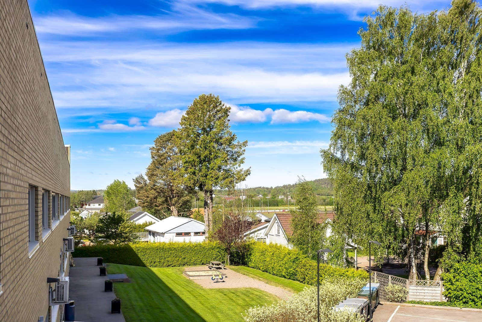 Hyggelig utsikt fra terrassen Galleribilde