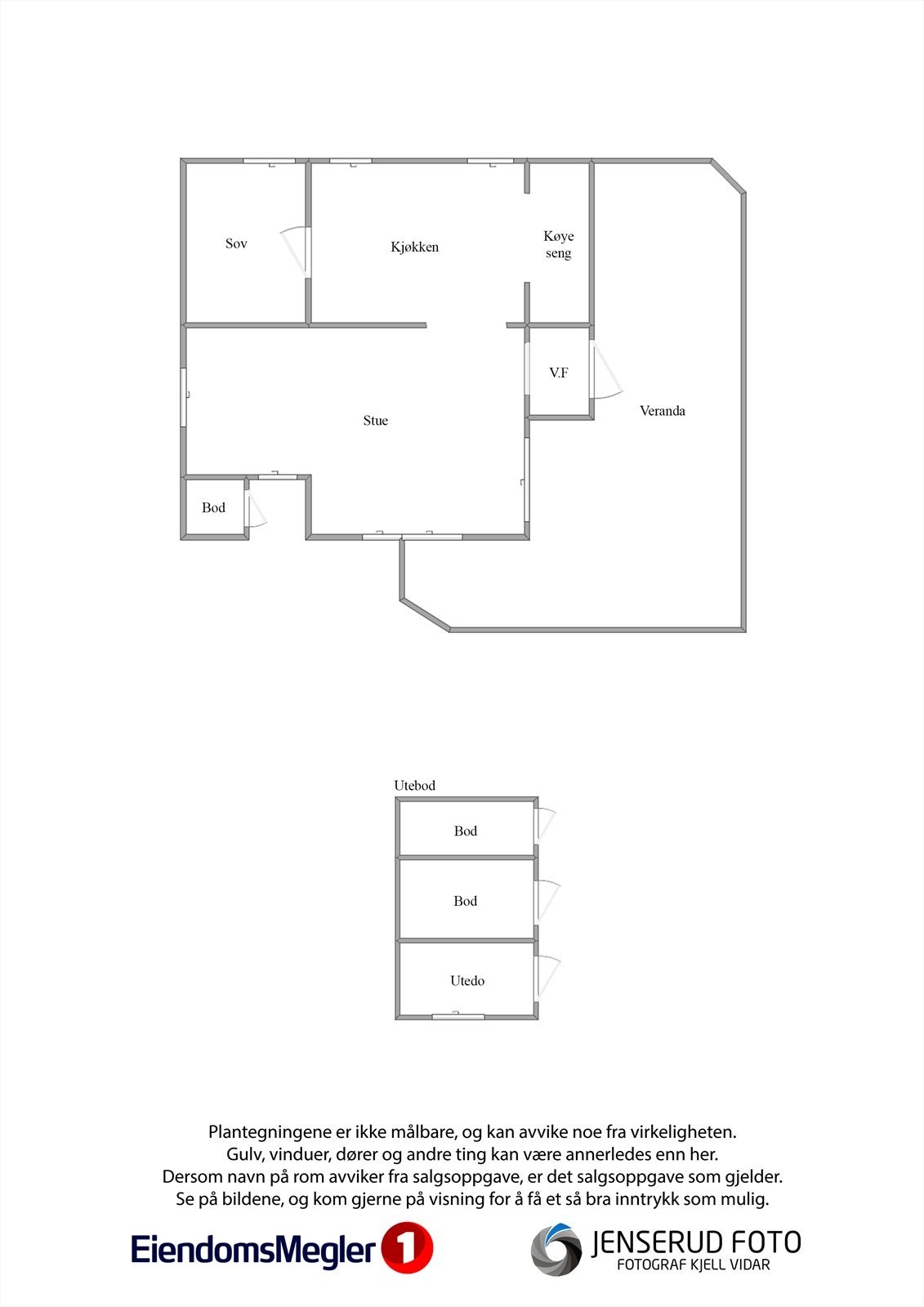 Plantegning Sortungen Galleribilde