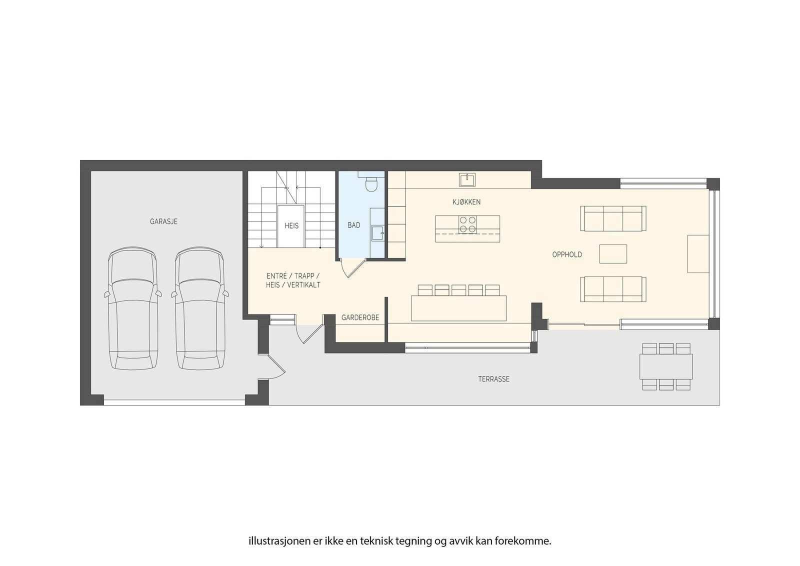 Plantegning 1.etasje. Galleribilde