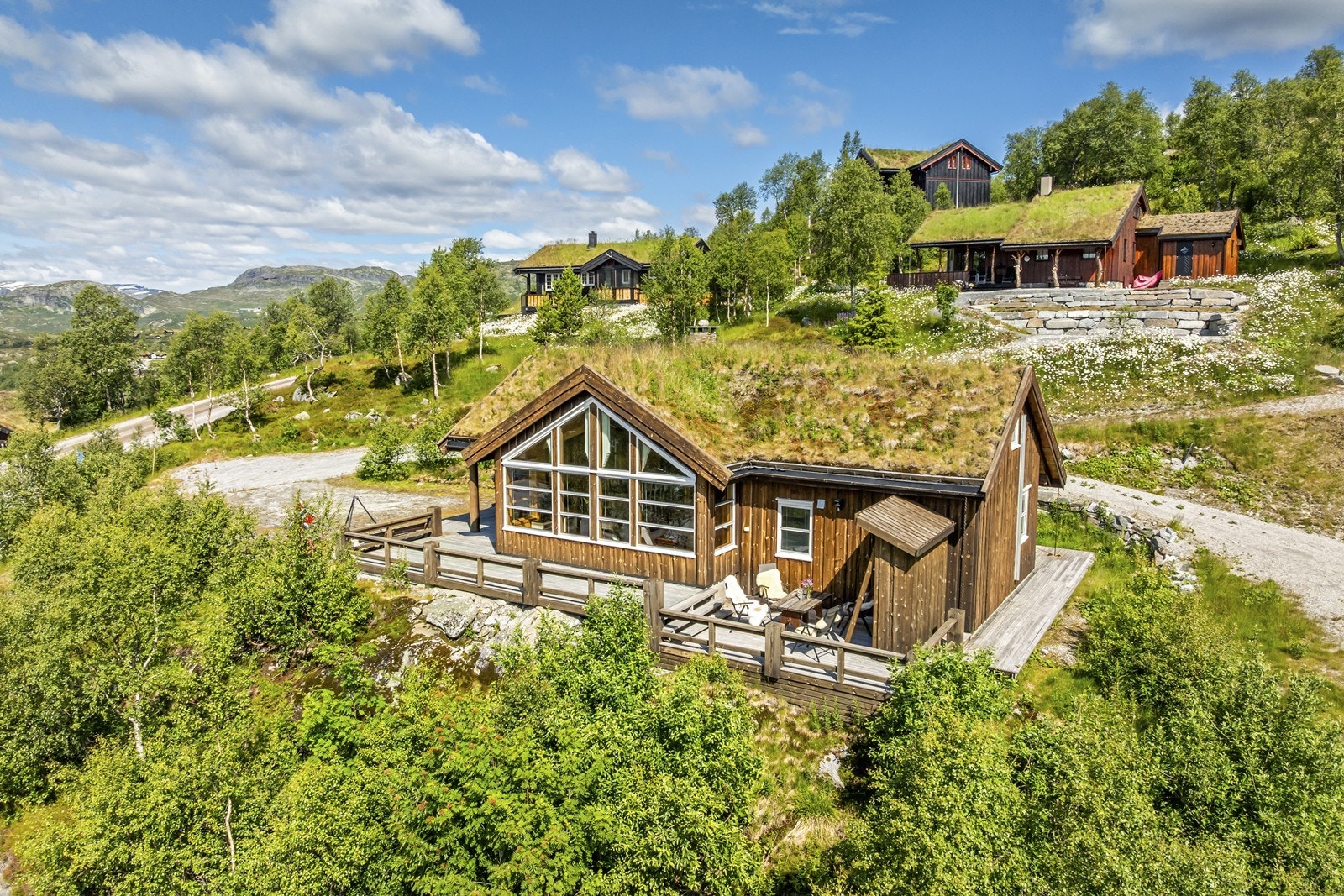 Herlig panoramahytte med gode sol- og utsiktsforhold Galleribilde