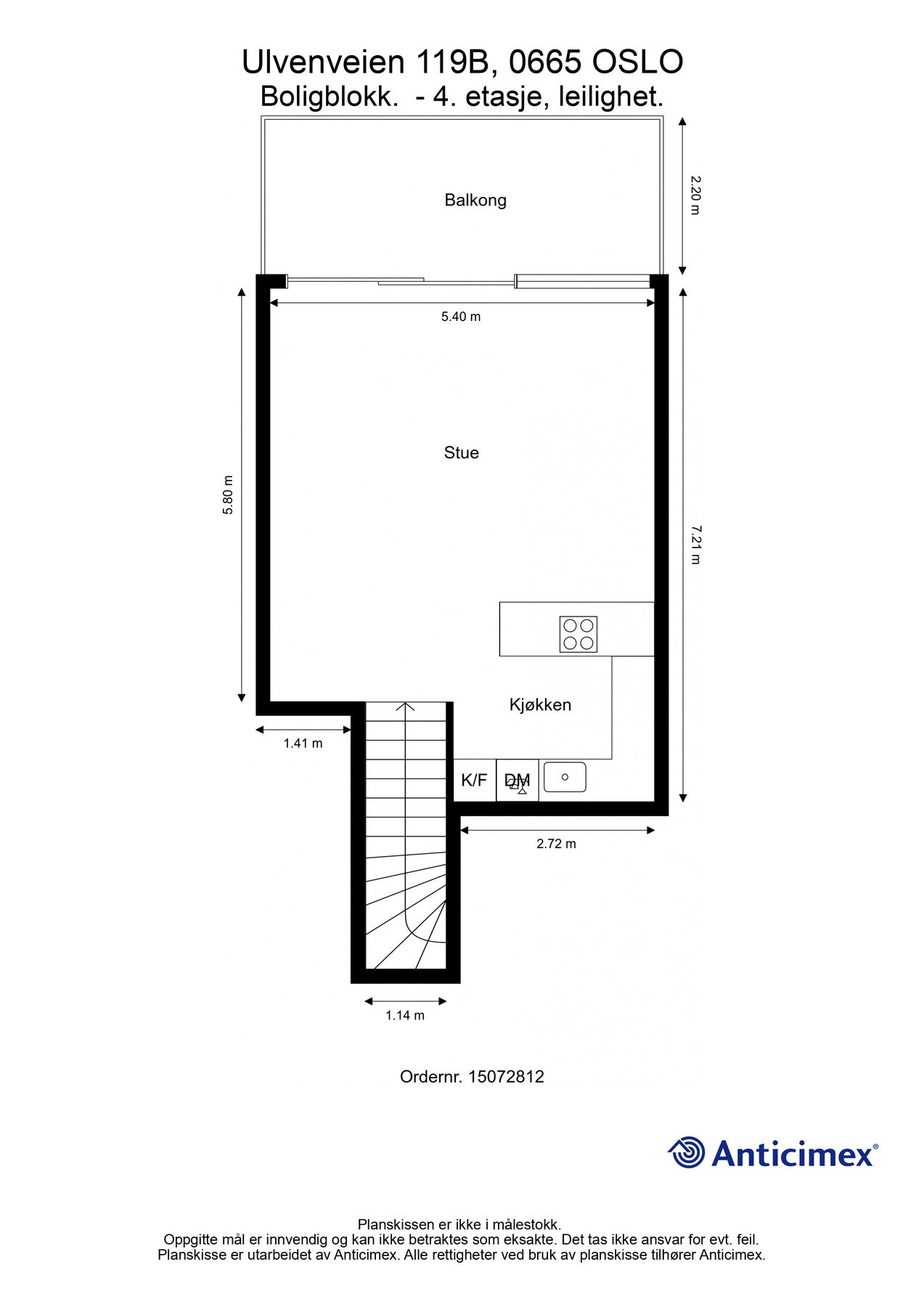 Plantegning 4. etasje. Galleribilde