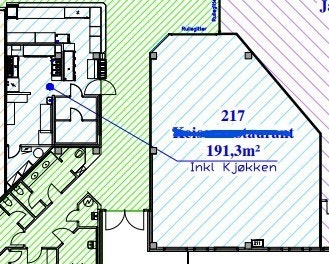 Kontorarealet 217 - 191,3 kvm inkludert kjøkken Galleribilde