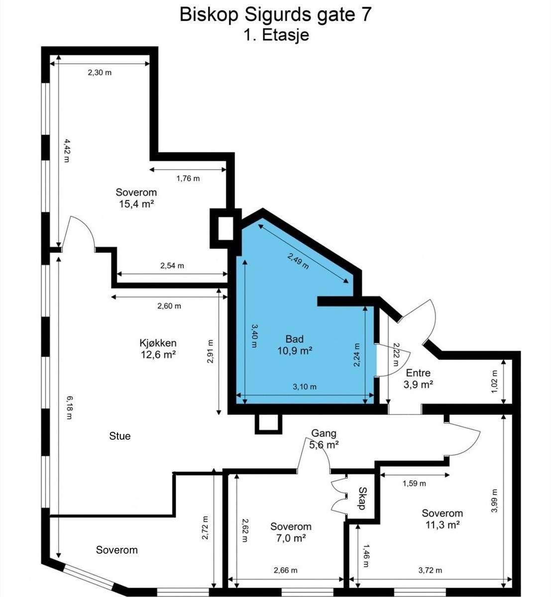 Plantegning Galleribilde