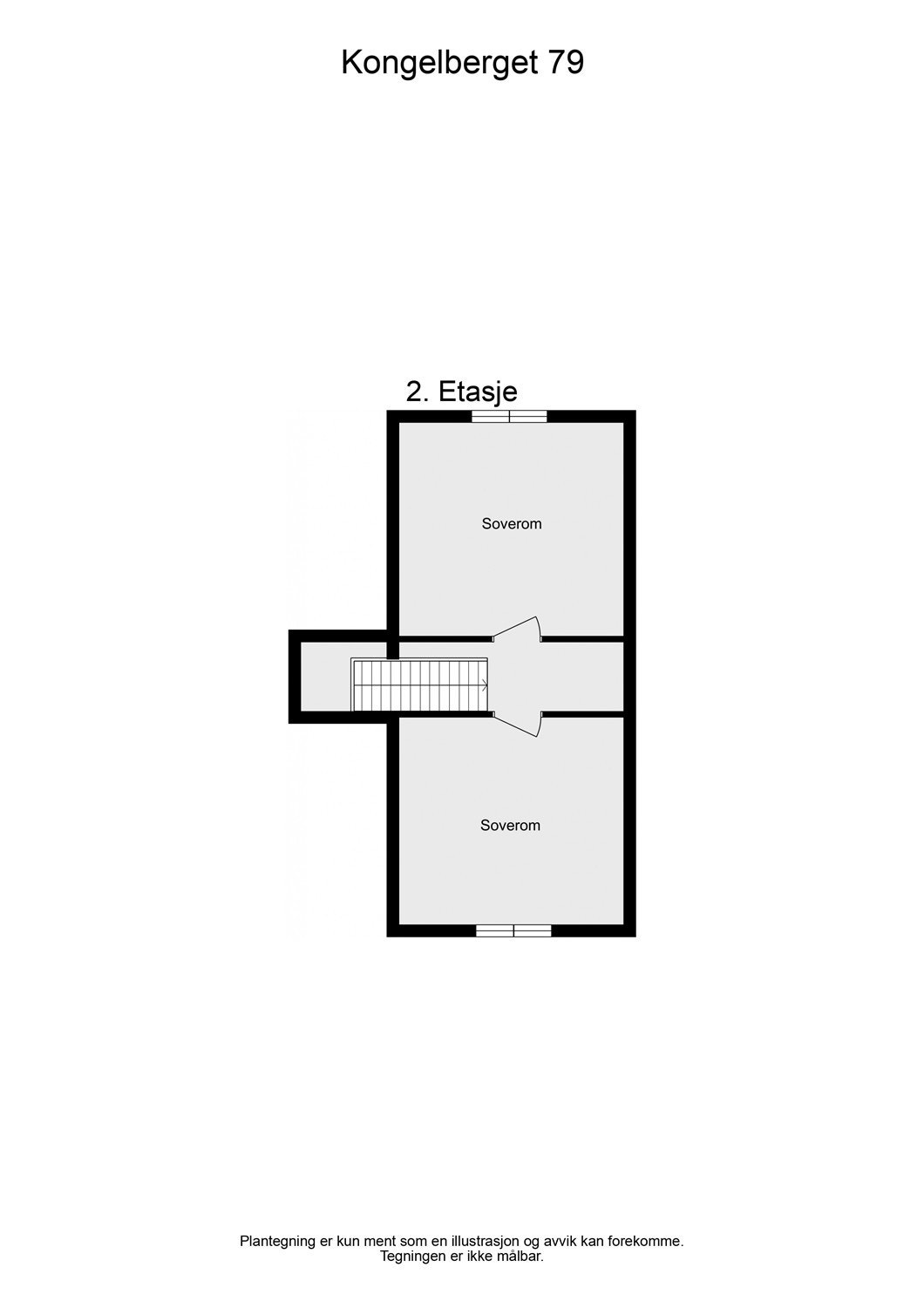 Plantegning - loft Galleribilde