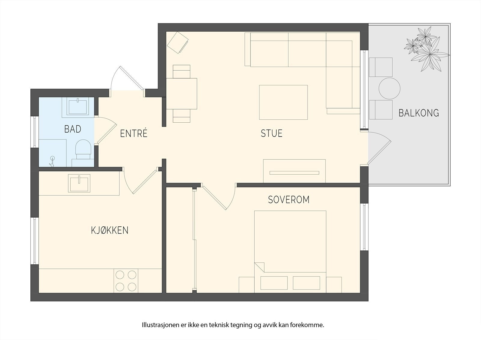 Planskisse Galleribilde