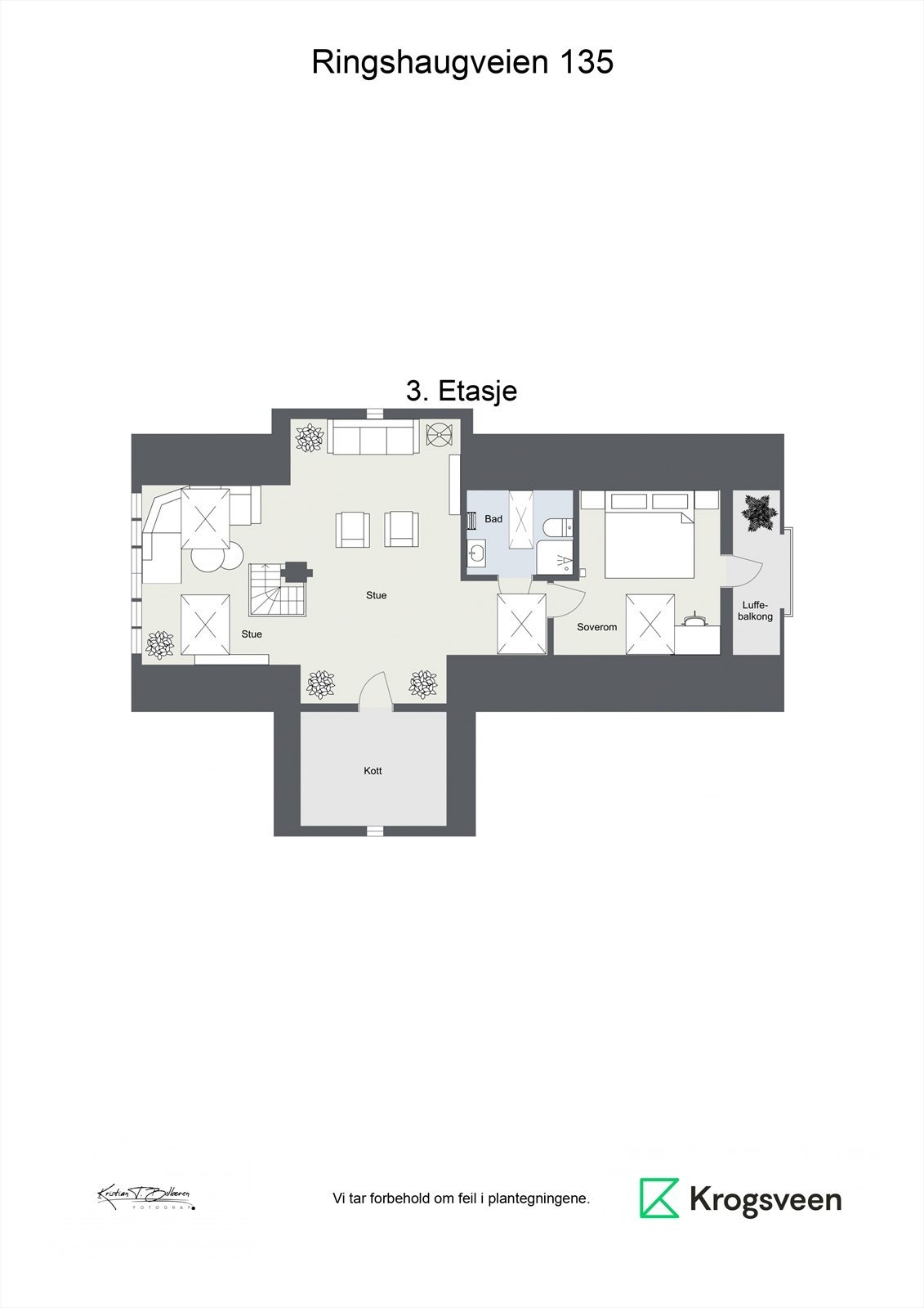 Planskisse 3. etasje. Galleribilde