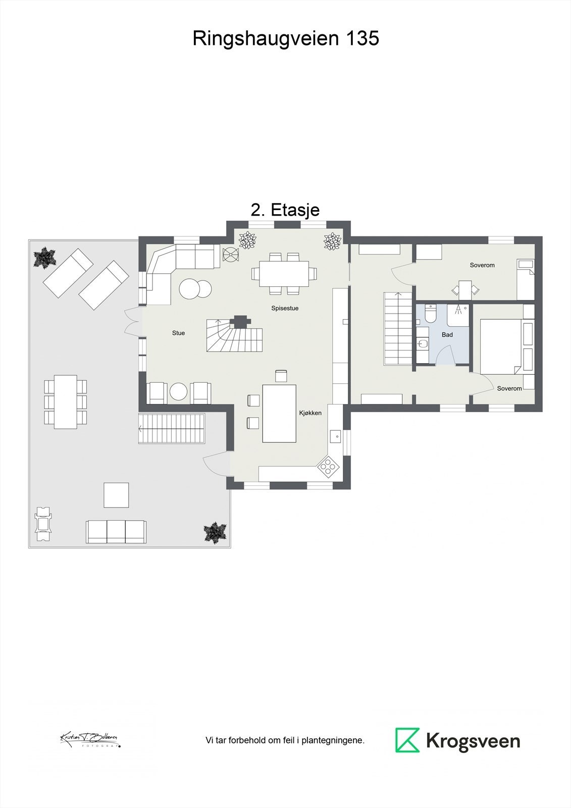 Planskisse 2.etasje. Galleribilde