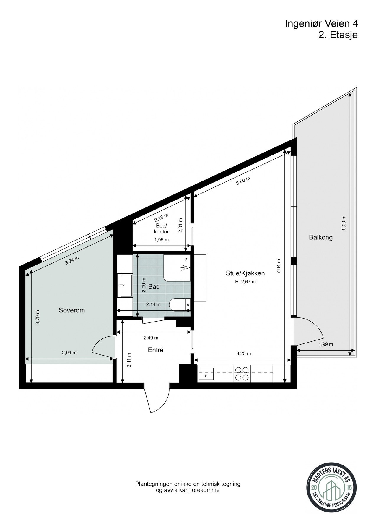 Plantegning Galleribilde