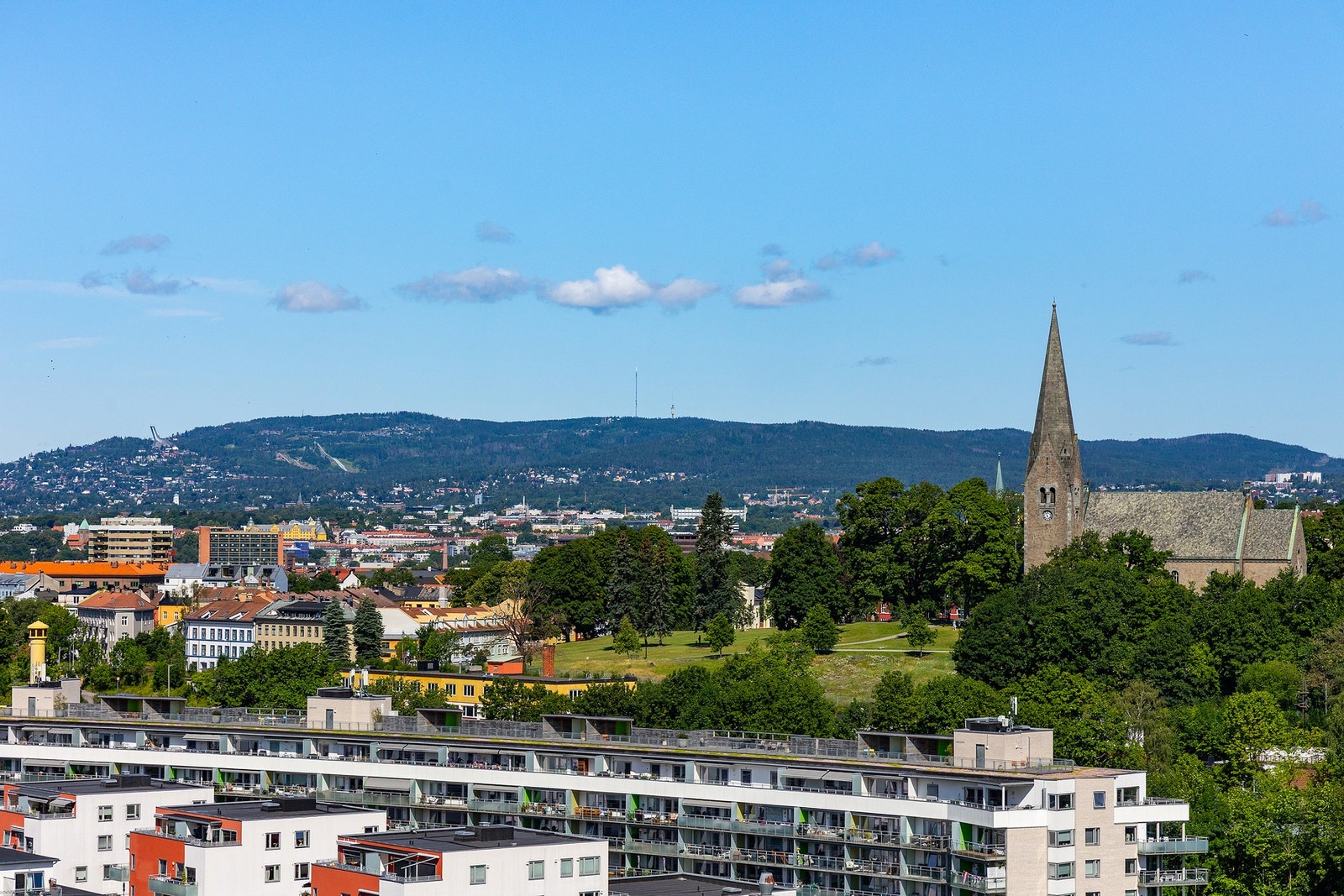 Utsikt fra takterrassen Galleribilde