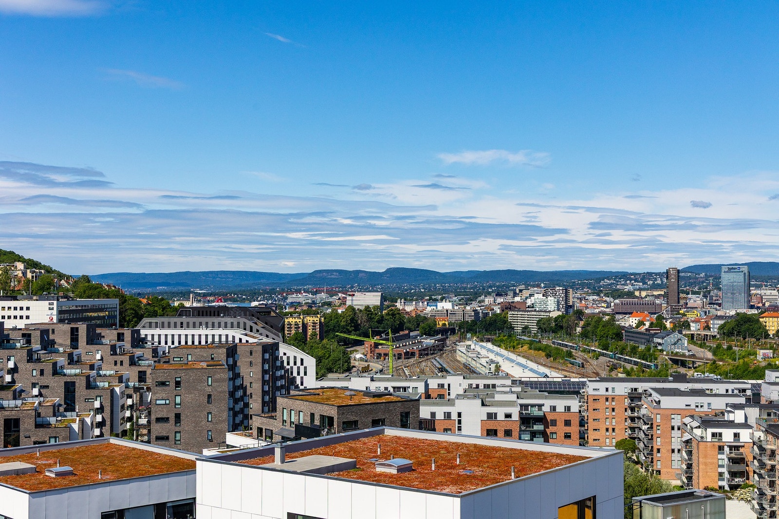Utsikt fra takterrassen Galleribilde