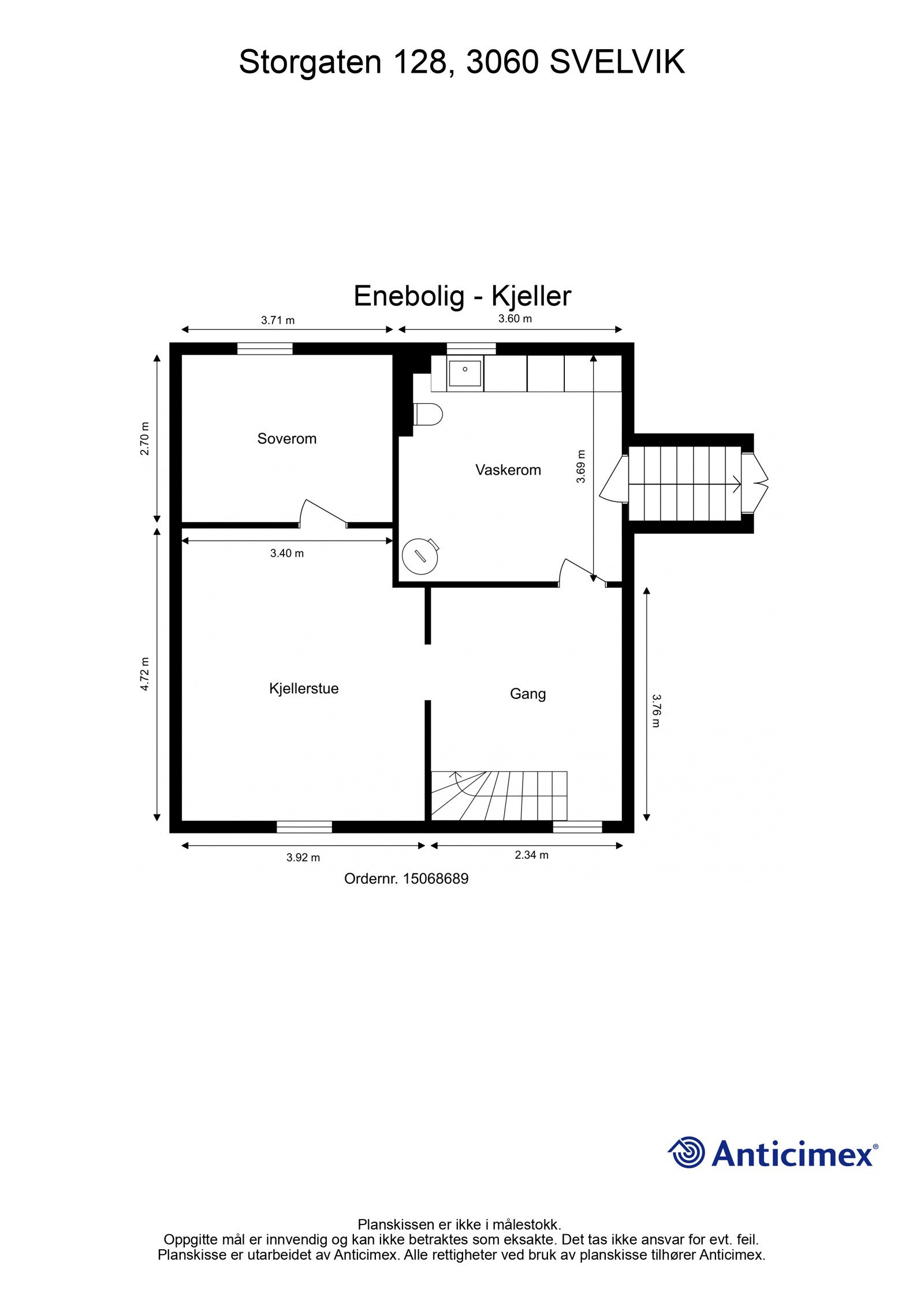 Plantegning kjeller Galleribilde