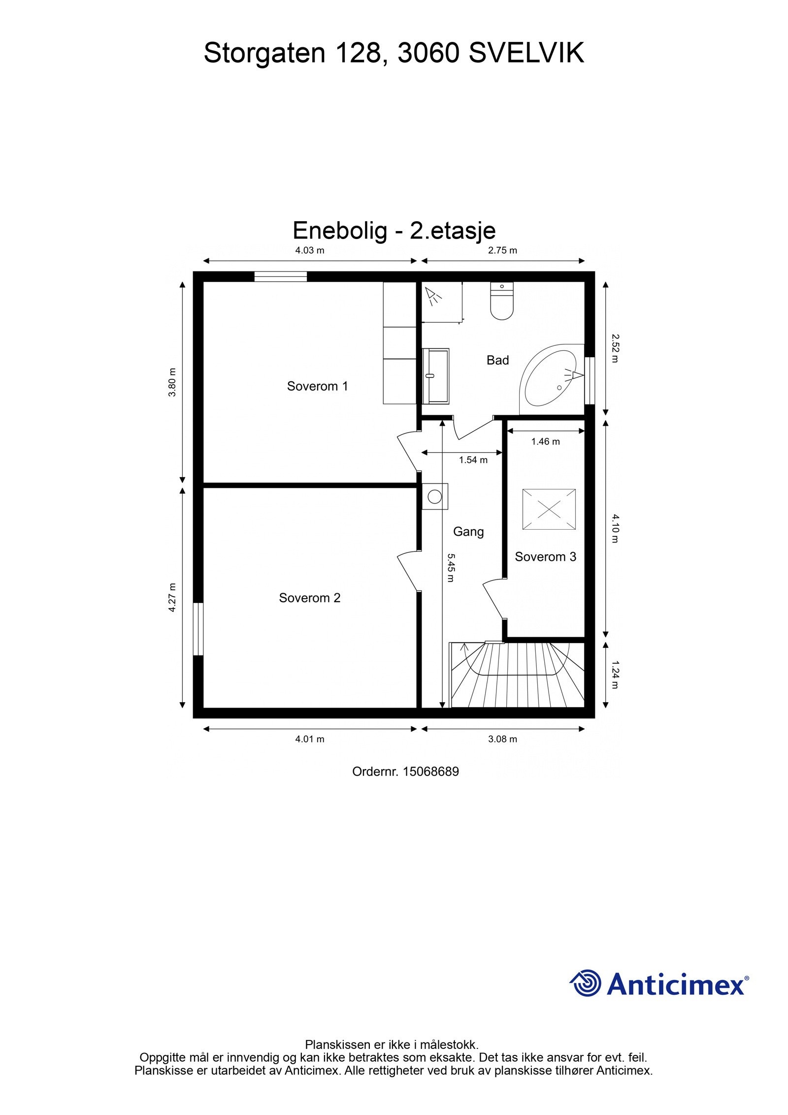 Plantegning 2. etasje Galleribilde