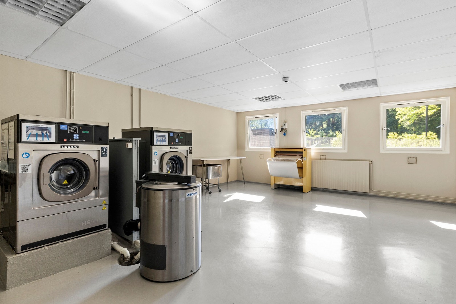 Det er tilgang på fellesvaskeri. Galleribilde