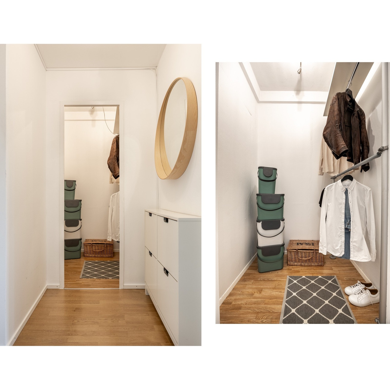 Entré med god plass for oppbevaring. Galleribilde