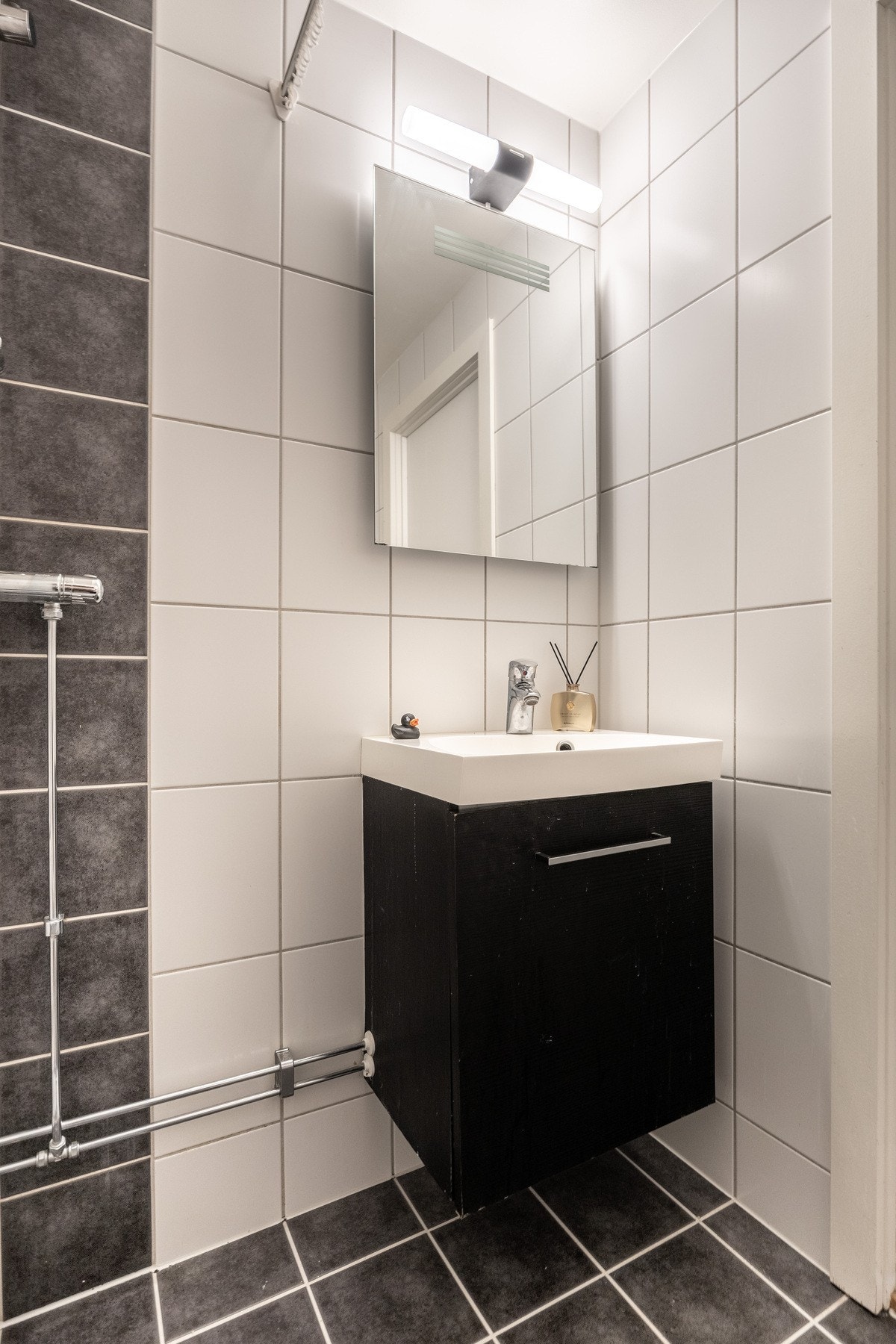 Det er gulvvarme på badet. Galleribilde