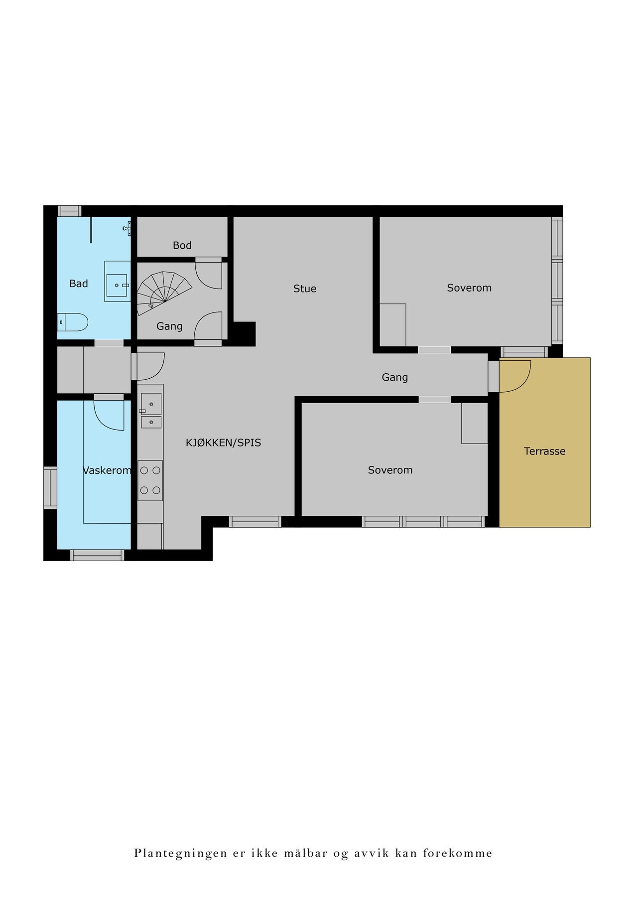 Plantegning 1. etg Galleribilde