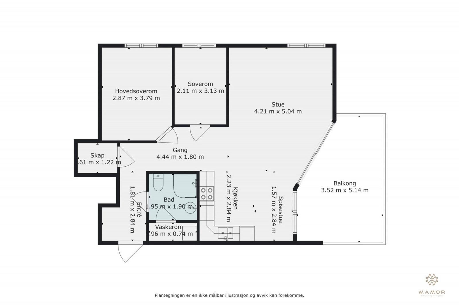 Plantegning 3.etasje Galleribilde