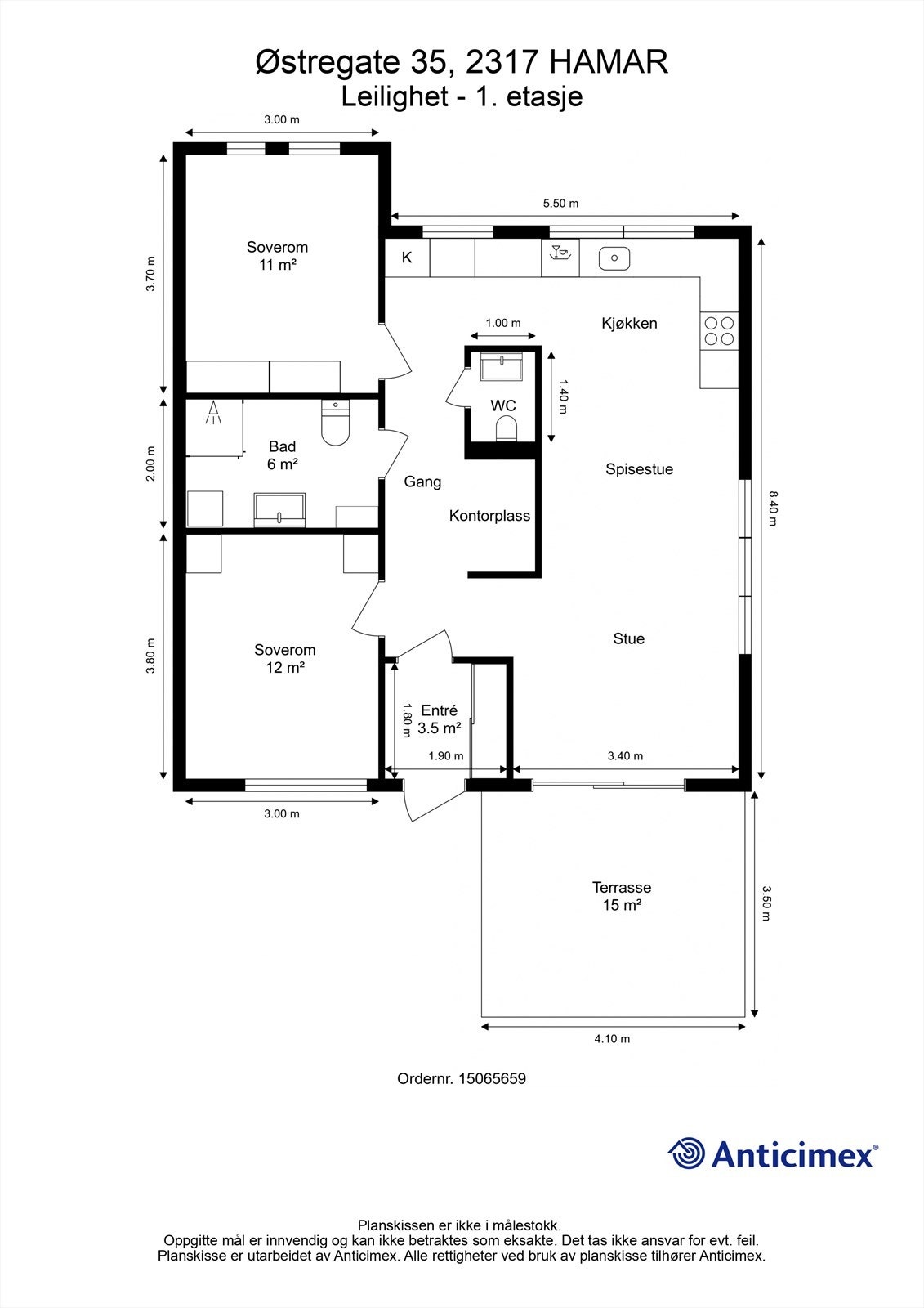 Plantegning Galleribilde