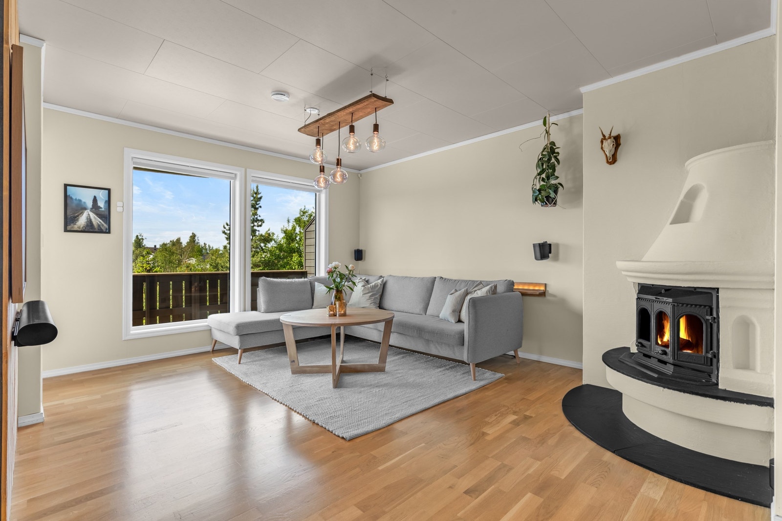 Stue med moderne fargevalg Galleribilde