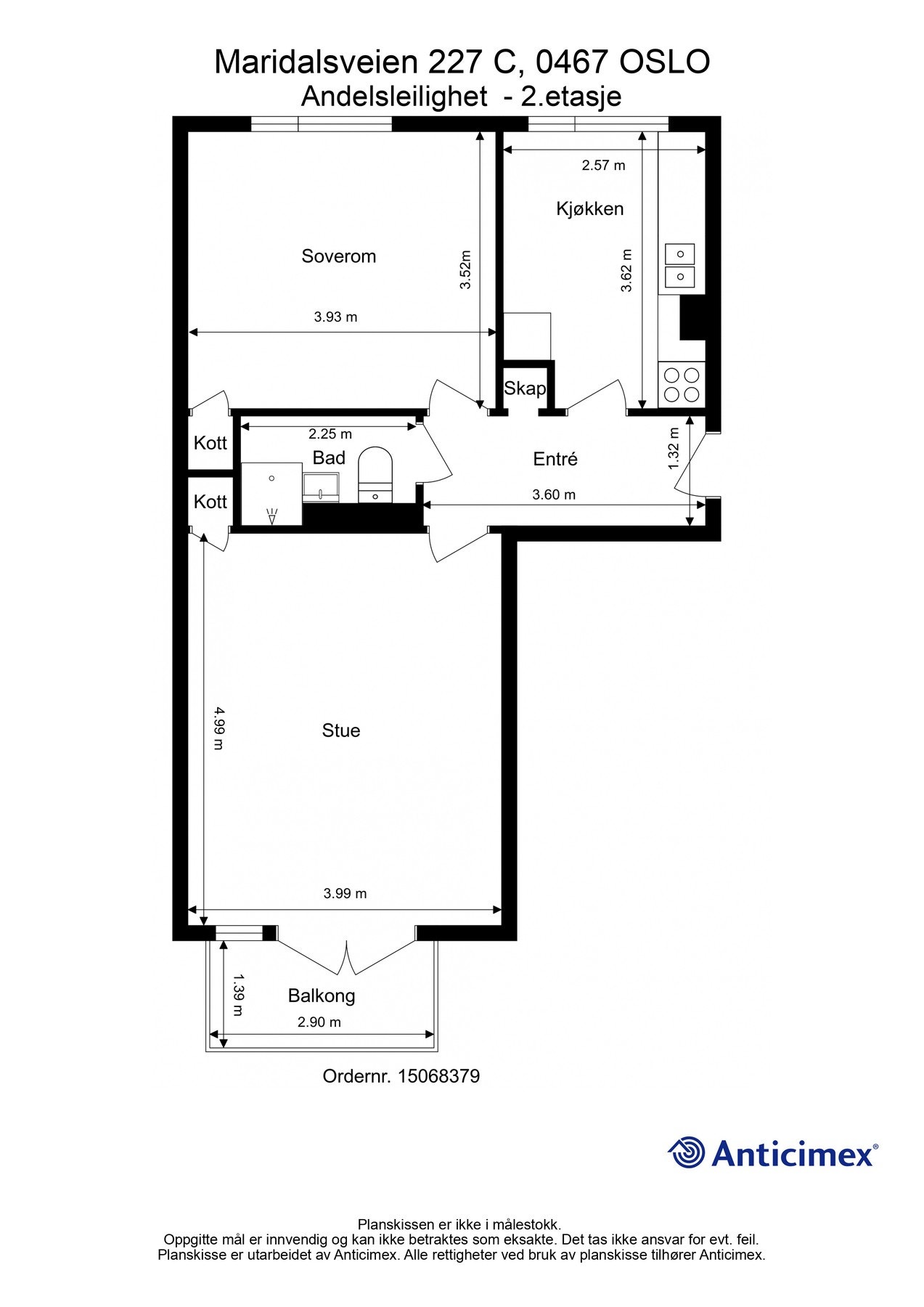 Plantegning 2. etasje Galleribilde