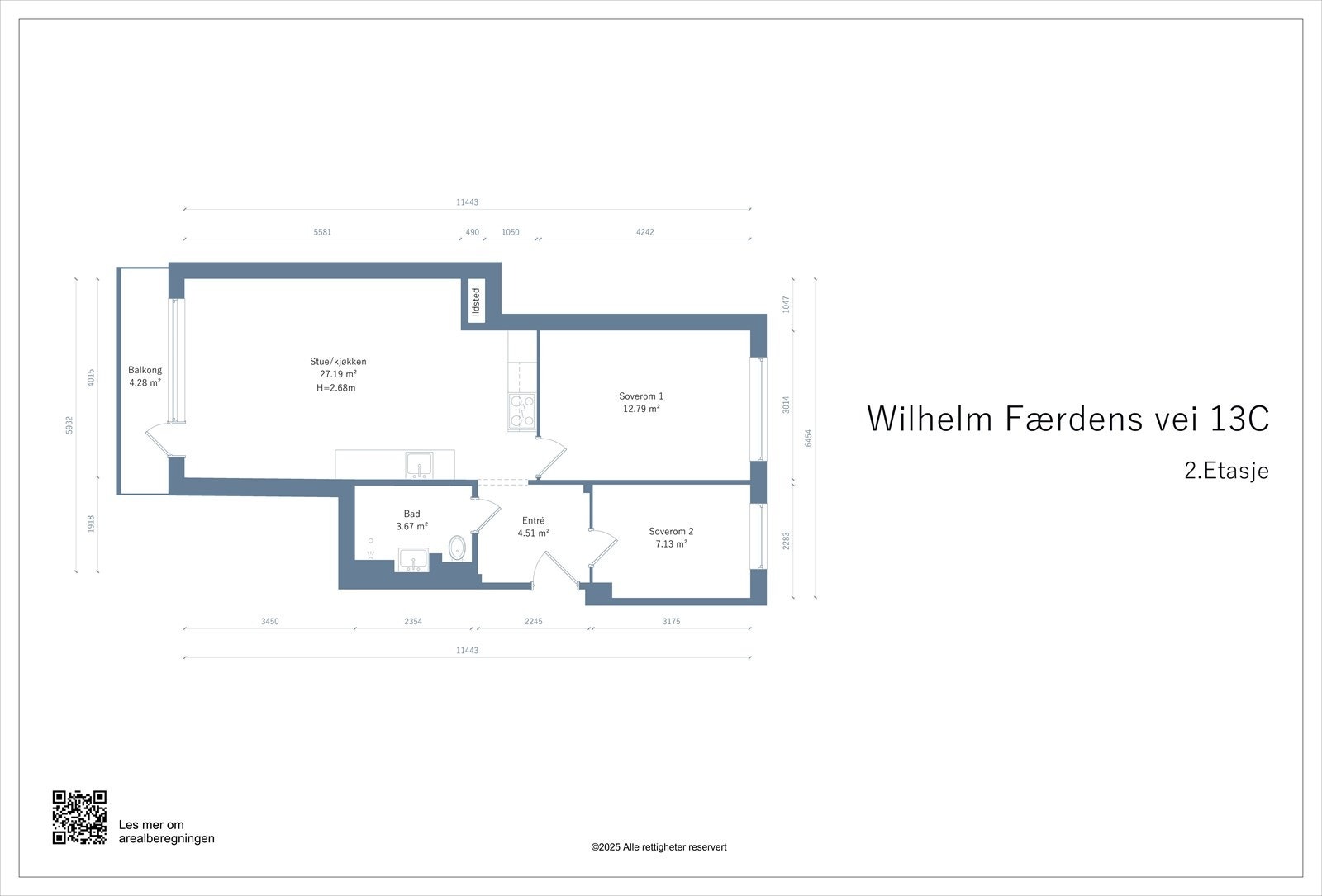 Plantegning Galleribilde