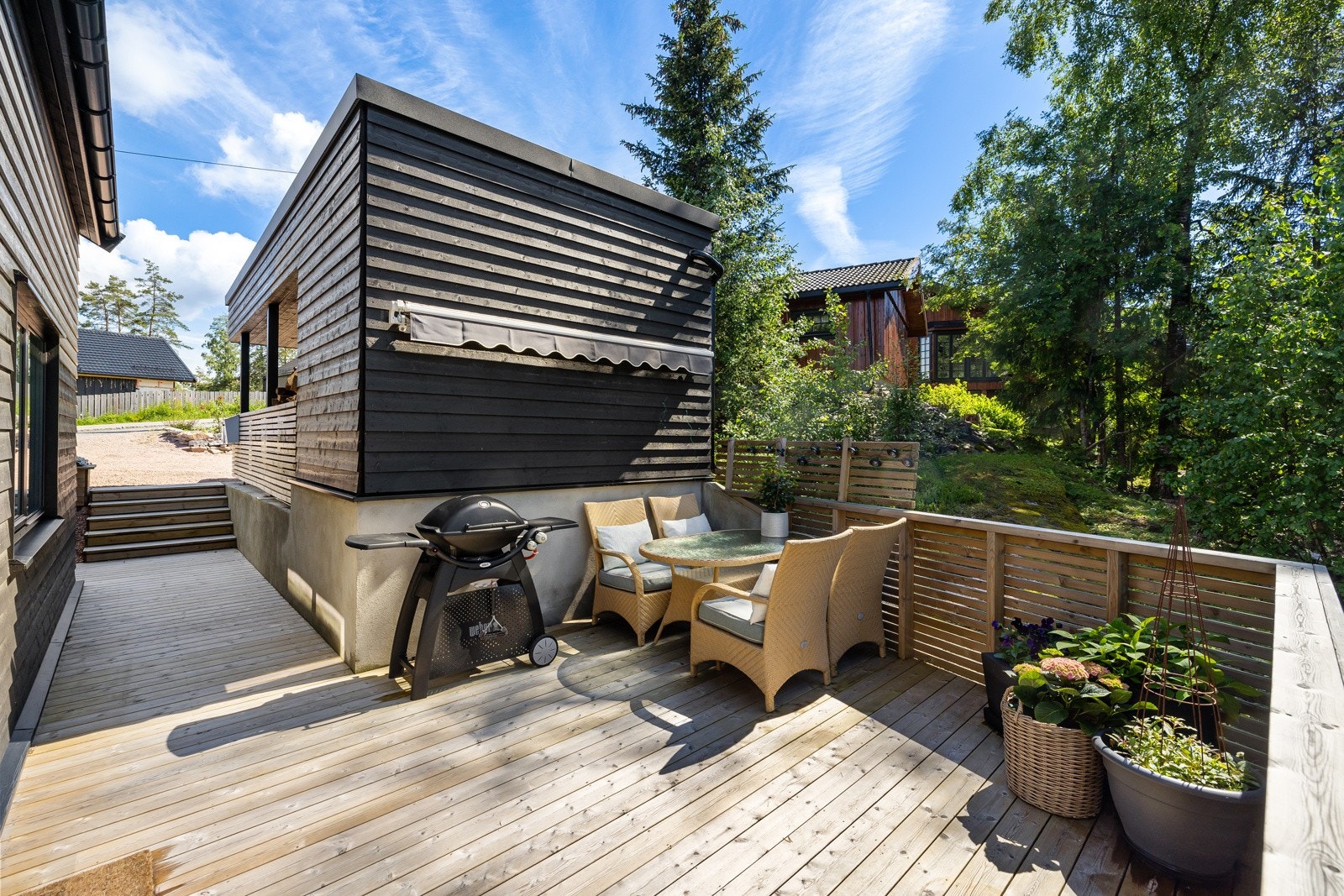 Skjermet og privat uteplass. Galleribilde