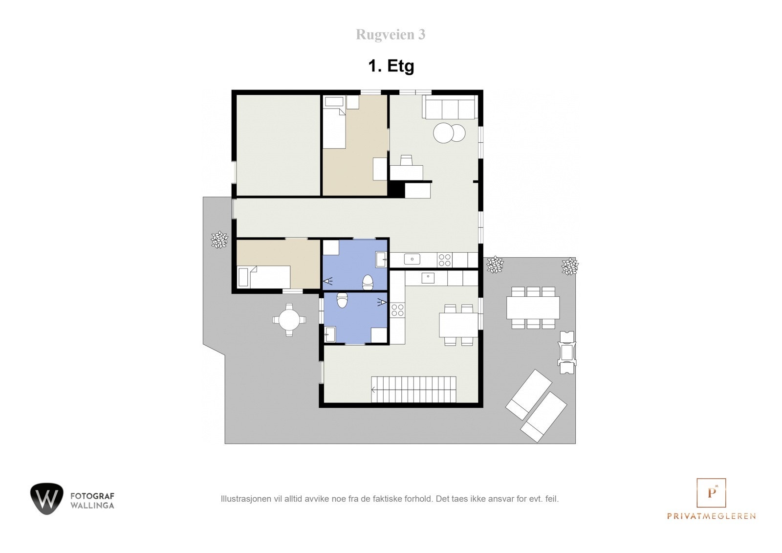Plantegning første etasje. Galleribilde