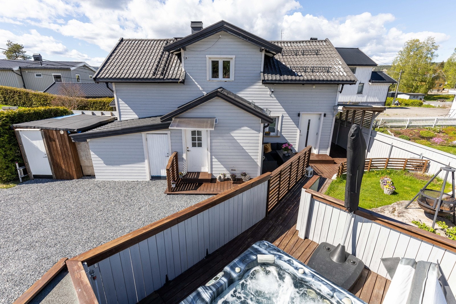 Hagen byr på gode solforhold. Galleribilde