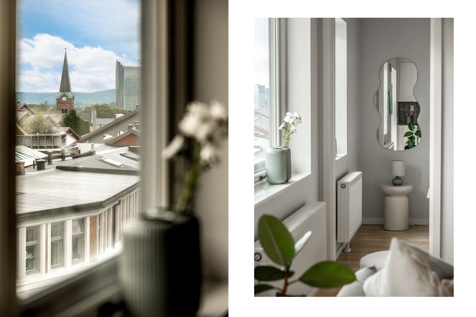 Utsyn fra stuevindu. Galleribilde