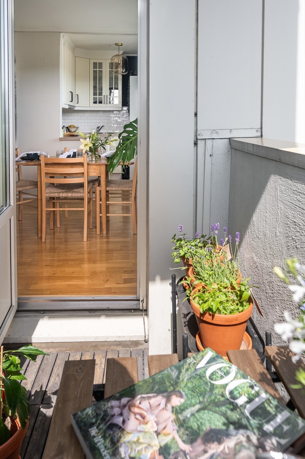 Det aller beste har vært balkongen - her har jeg spist mange måltider, dyrket grønnsaker og hatt en liten grønn oase helt for meg selv - Selger. Galleribilde