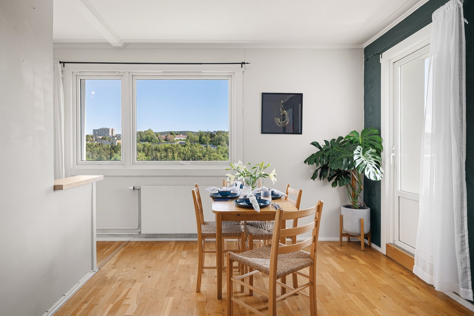 Det er fyring og varmtvann inkludert i felleskostnadene. Galleribilde