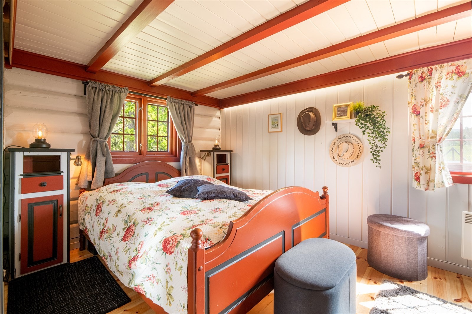 Dette soverommet har opprinnelig vært to mindre soverom. Galleribilde