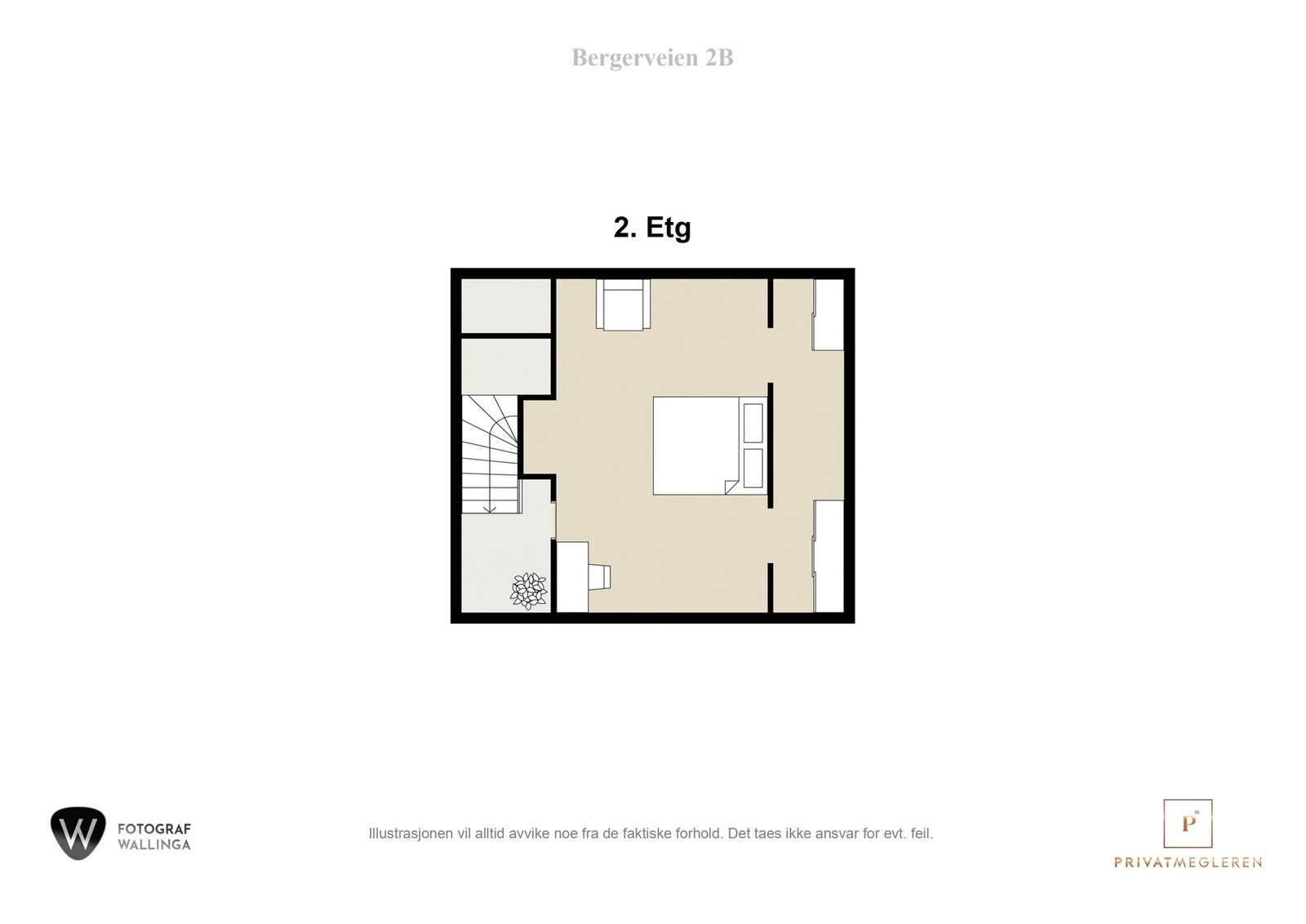 Plantegning loftsetasje Galleribilde