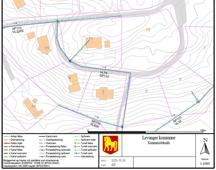 Ledningskart Galleribilde